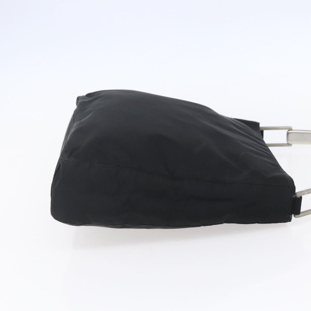 PRADA Shoulder Bag Nylon Plastic Black Silver Auth 152891 - Picture 5 of 16